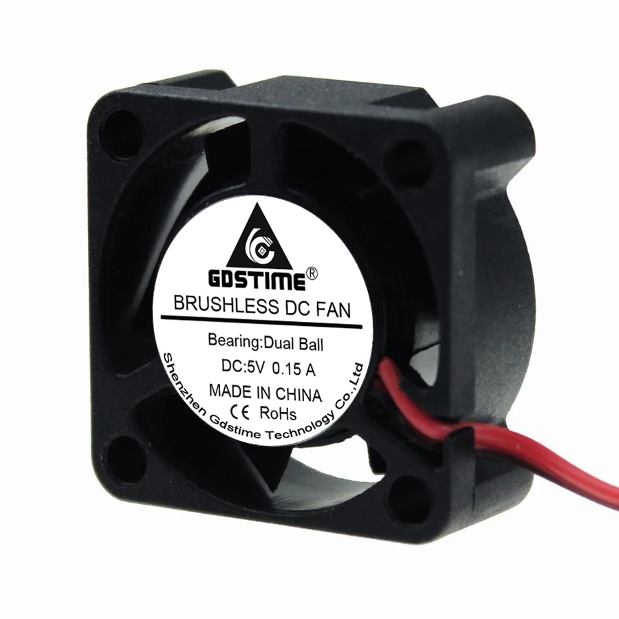 Gdstime 25 мм x 10 5 в 2Pin шарикоподшипник 25x25x10 2510 DC вентилятор охлаждения для компьютера