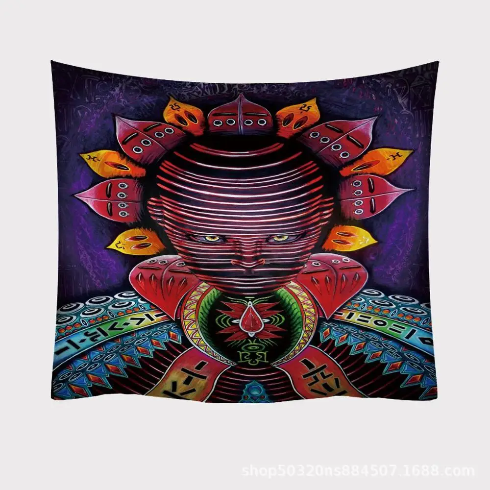 Сглаза угловая настенная ткань muurdoek гобелен trippy настенное искусство | Дом и сад