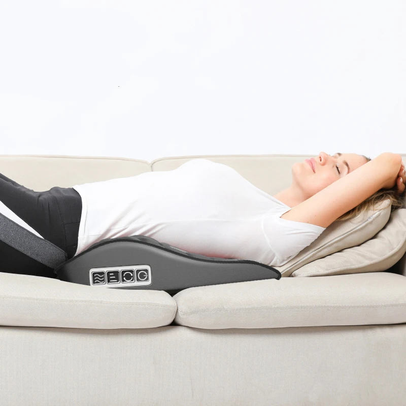 Electric Neck Back Massager Chair Cushion Pulse Vibrator Cervical Lumbar Leg Body Car Office Pain Relief Health Relax | Красота и