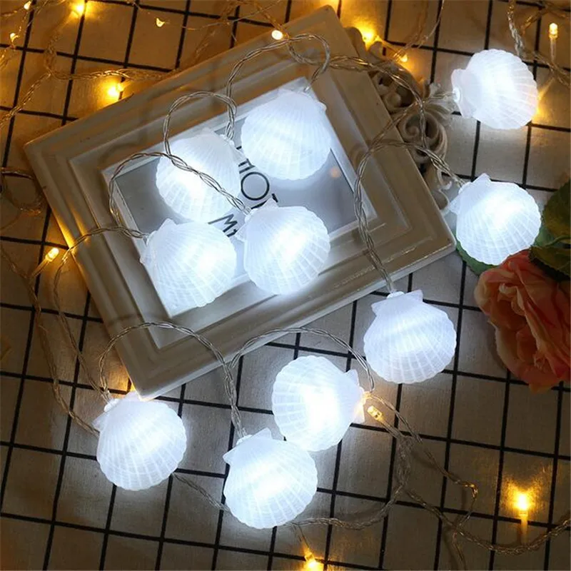 DIY LED String Shell наружная Водонепроницаемая Ремесленная Лампа для рождественской
