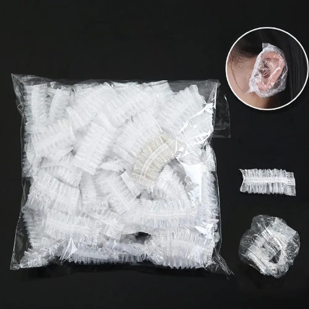 100 шт. одноразовые водонепроницаемые чехлы для ушей ванной и душа защита колпачок