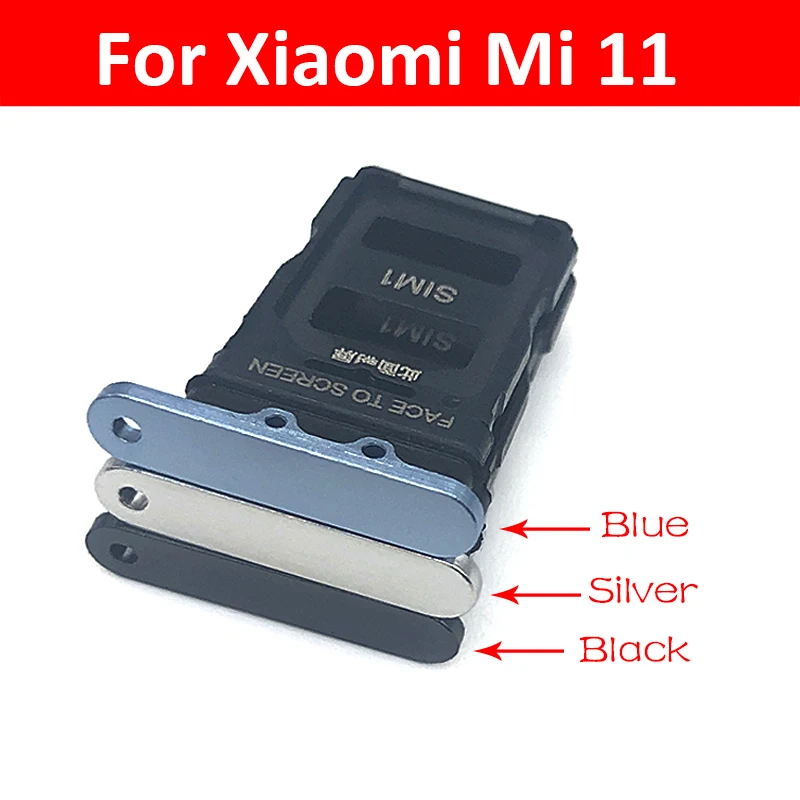 Micro Nano SIM держатель карты лоток Слот адаптер гнездо для Xiaomi Mi 11 Mi11 запасные части |