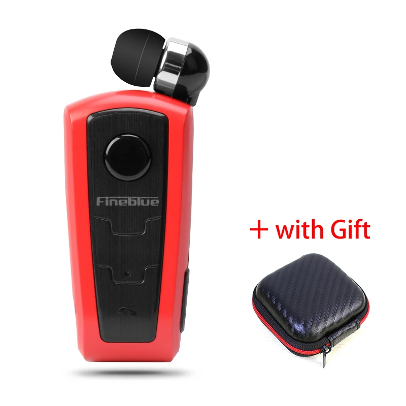Red no box Fineblue F910 беспроводные Bluetooth наушники Handsfree стерео Bluetooth наушники клип whit микрофон телефон напоминаем цифр для телефона - Цвет: Red no box