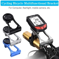 cycling bicycle computer camera mount holder mtb road bike front stem extension support holder bike bracket rack aluminum alloy