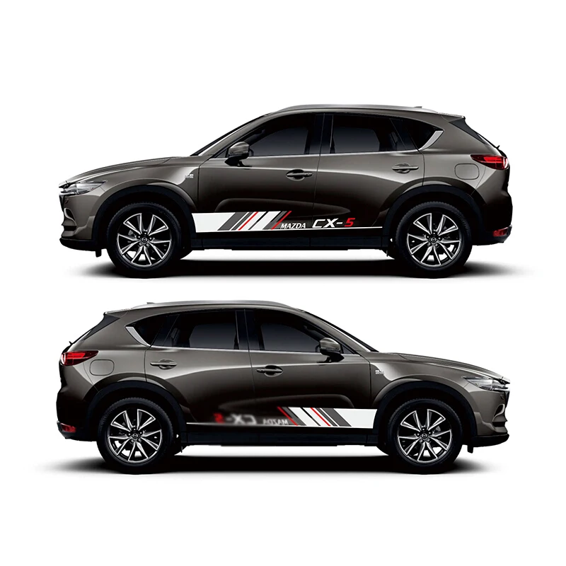 

Спортивные полосатые автомобильные наклейки для Mazda CX-5 Mark Levinson Sport Styling, Виниловая наклейка для автомобиля, боковой декор, наклейки
