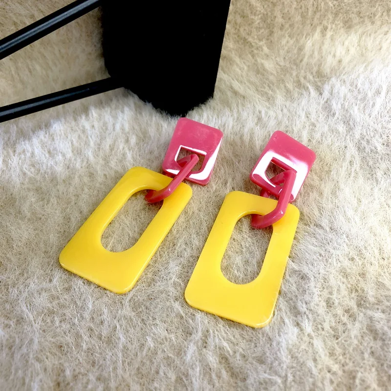 Женские акриловые серьги F.J4Z простые подарочные 2021