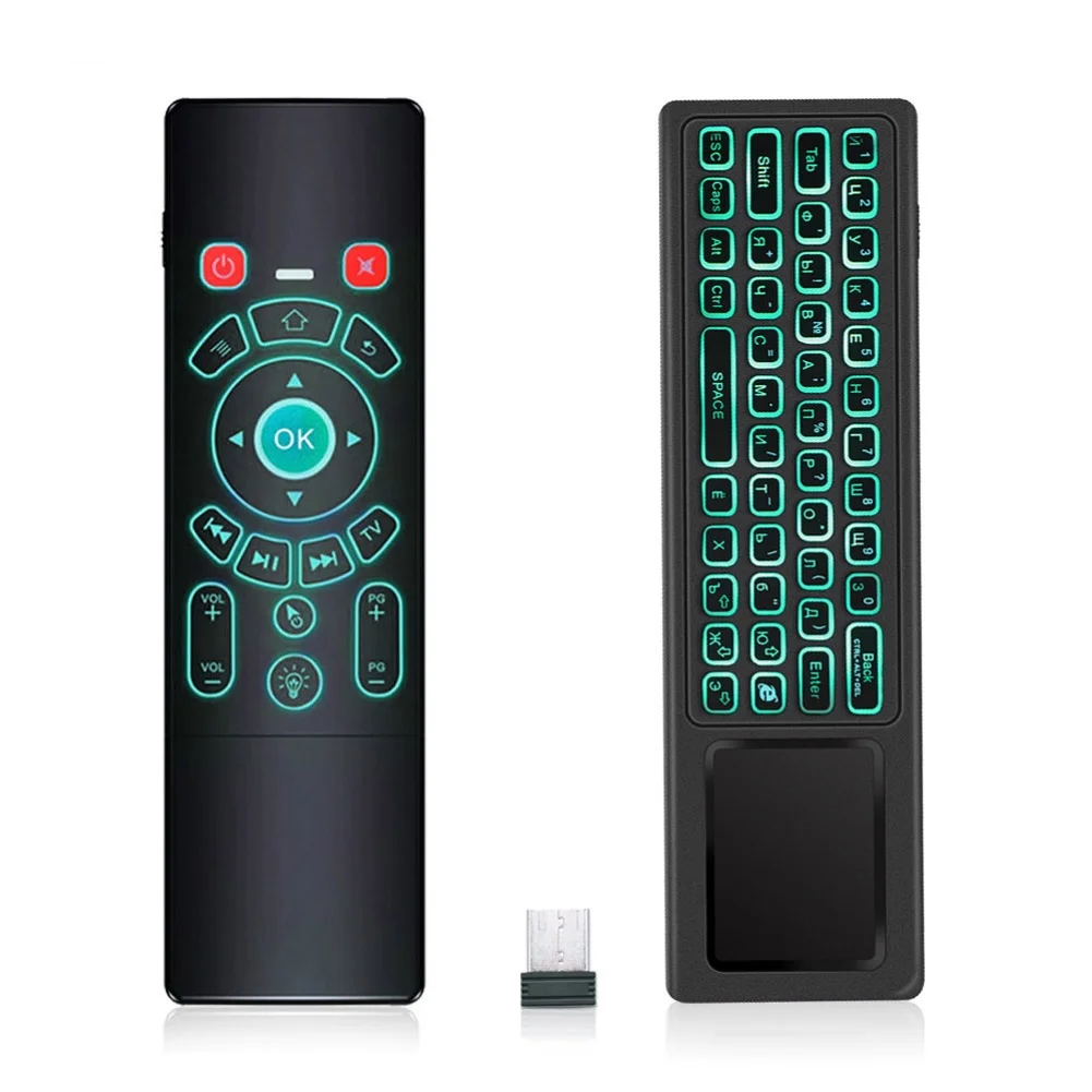 T6 Plus Backlit 2.4GHz Air mouse mini Wireless Keyboard &amp touchpad Remote Control for Android TV Box PC Projector | Электроника
