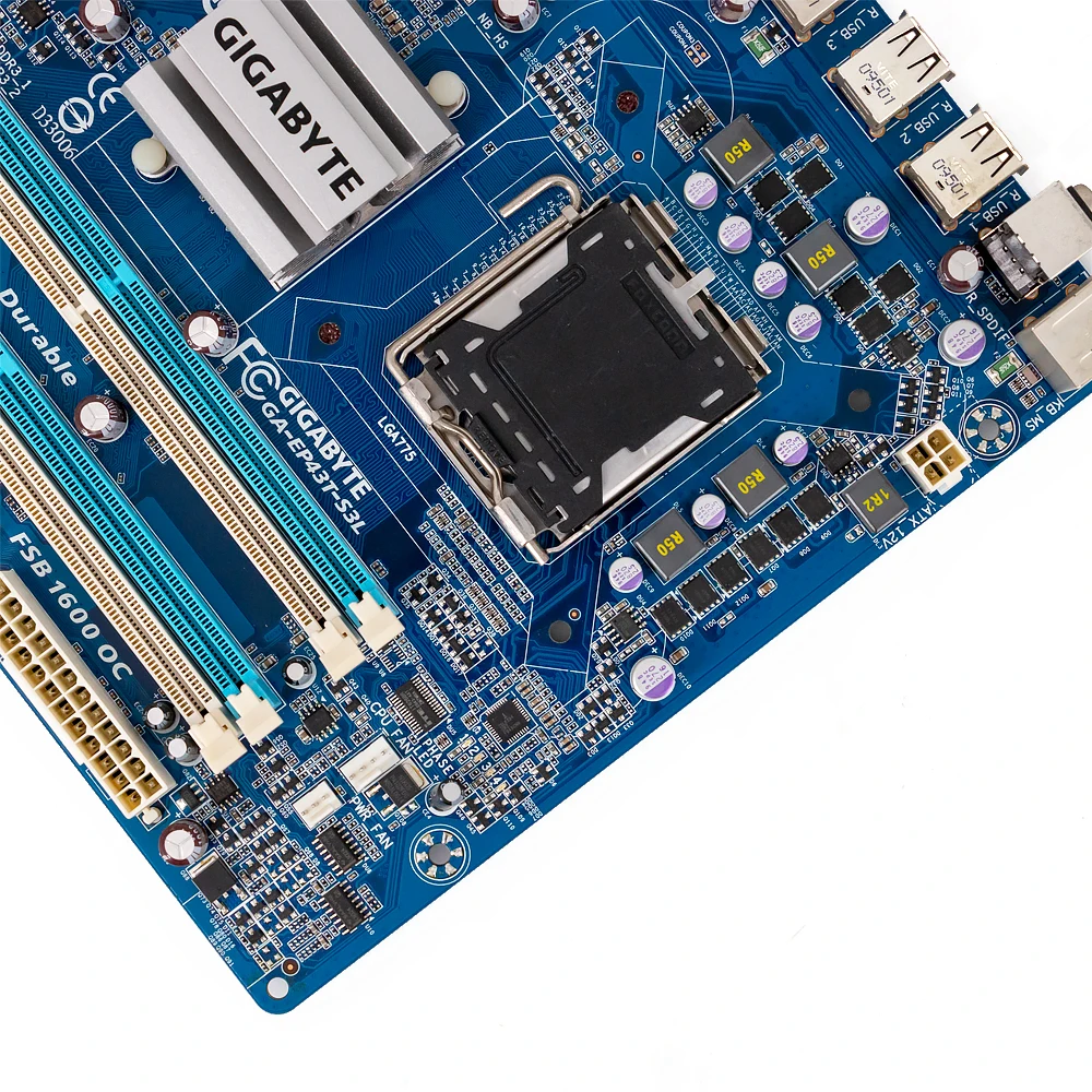 Материнская плата Gigabyte GA-EP43T-S3L EP43T-S3L P43 Socket LGA 775 DDR3 16GB ATX