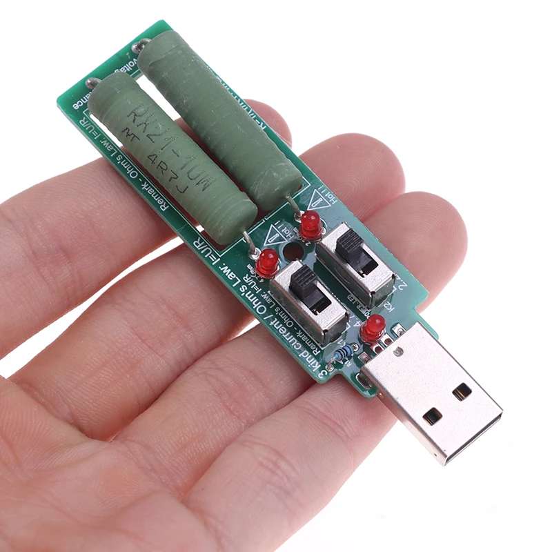 2 стиля USB резистор Dc электронный тестер нагрузки с переключателем 5V 1A 2A 3A емкость