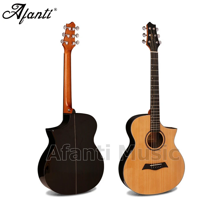 

Afanti Music 40 inch Red Pine top / Rosewood Back & Sides Acoustic guitar (WY-050)