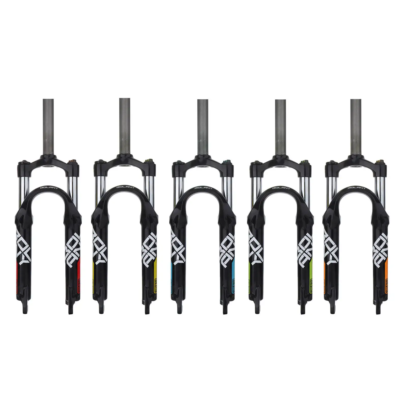 

20'' MTB Bike Fork Travel 80mm, 28.6mm Straight Tube QR 9mm Crown Lockout Aluminum Alloy Mountain Bike Front Forks