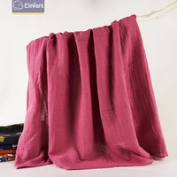 elinfant solid color 100 cooton swaddle blanket 120120cm bath towel soft muslin swaddle blanket
