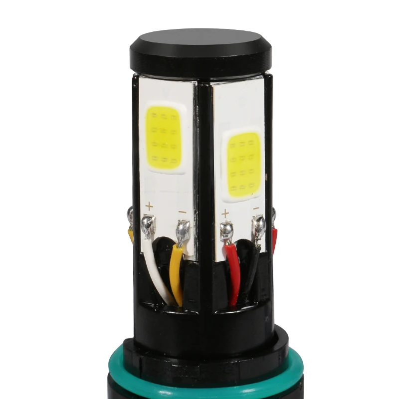 YCCPAUTO 1 комплект H4 светодиодный фара для мотоцикла противотуманная фара H6 BA20D HS1 PH7 PH8 фара для мотоцикла 36 Вт 5000лм дальний/ближний свет белый 12-80 в