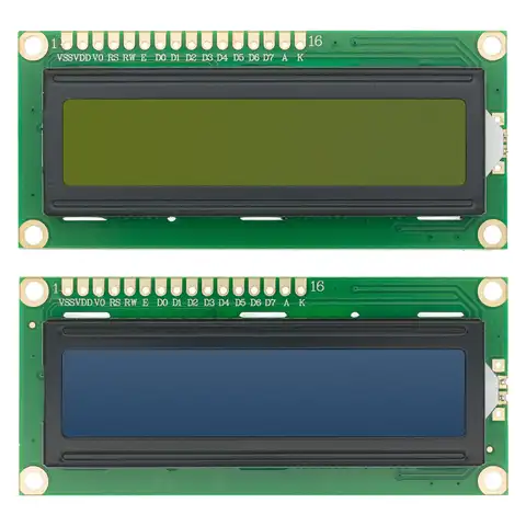 1 шт./лот 1602 16x2 символов ЖК-дисплей модуль HD44780 контроллер синий/зеленый экран blacklight LCD 1602 ЖК-монитор 1602 5 В