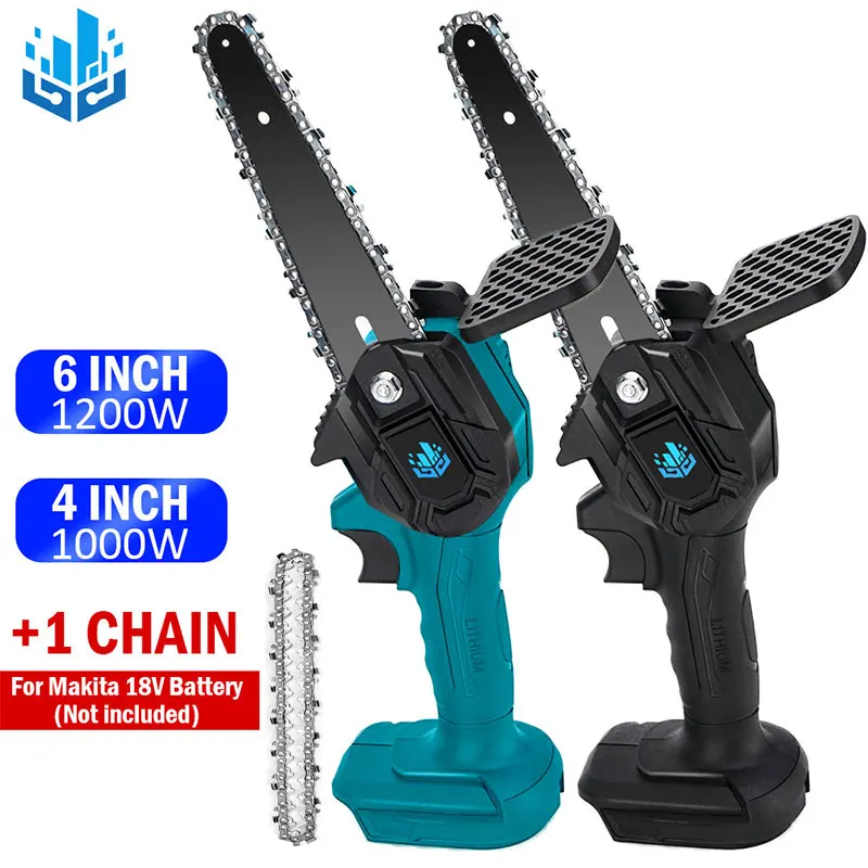 1000/1200W Мини электрическая пила 4/6 Inch Электрический Бензопилы съемный обрезная для