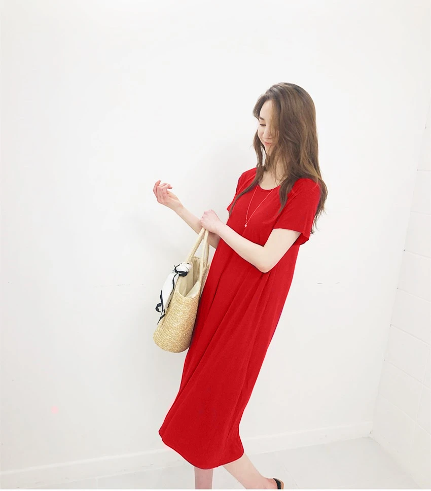 Новинка весна лето женская одежда большого размера в Корейском стиле модал с