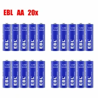 20pcs ebl aa alkaline batteries 1 5v lr6 lr91 mn1500 am3 battery 15a single use