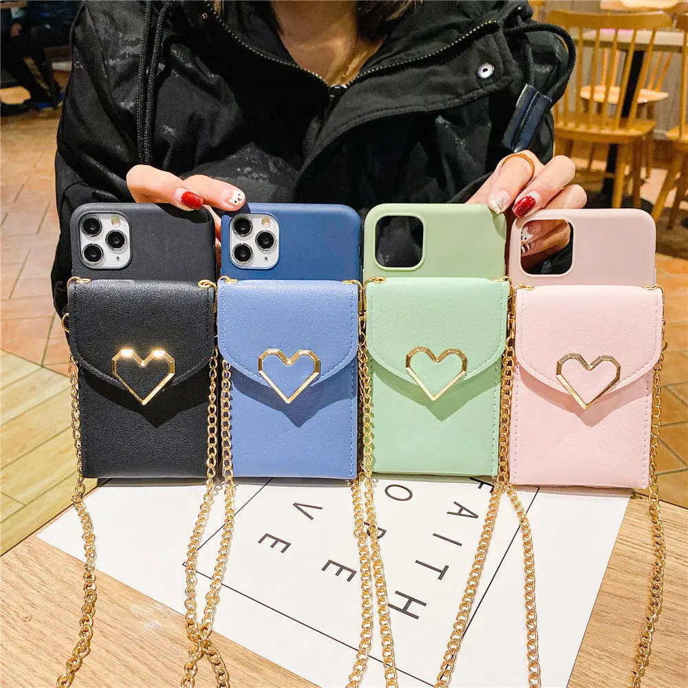 

For Huawei Y5 Y6 Y7 Y9 2018 2019 Psmart Y5P Y6P Y7P Y8P Y9s 2020 Y7A Y9A Love Wallet Soft TPU leather Strap Rope Case