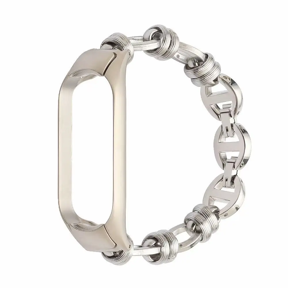 

High quality Smart Watchband Stainless Steel strap for MiBand 6 bracelet Xiaomi Miband 5 4 3 belt