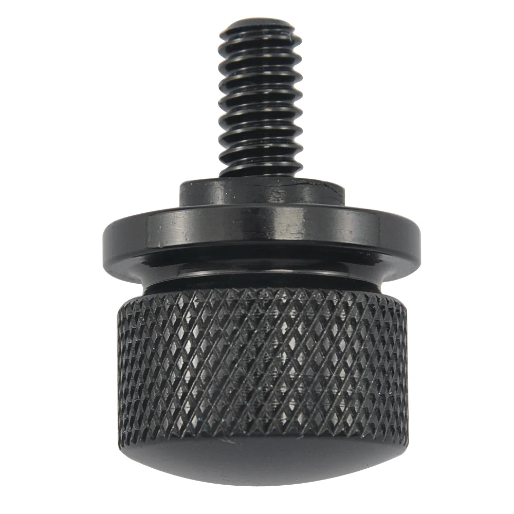 Motorcycle Rear Fender Passenger Seat Bolt Screw Knob Cover For Harley Sportster XL 883 1200 Dyna Softail Touring Black Aluminum |