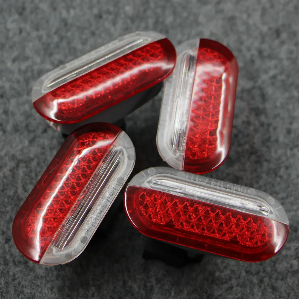 

Сигнальная лампа для двери Polo Touran Octavia, 4 шт., сигнальная лампа для двери, красно-белая дверная лампа 1J0 949 105