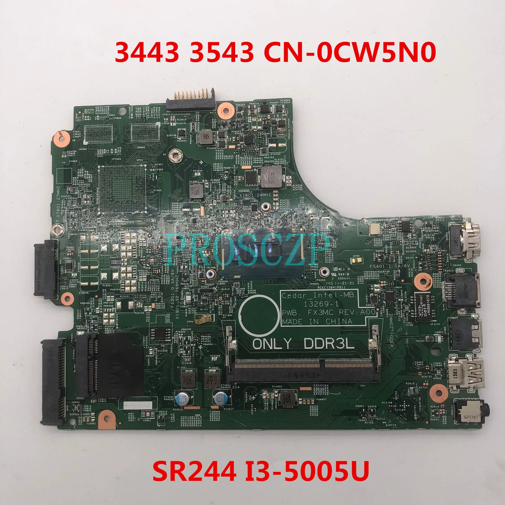 Бесплатная доставка Для 3542 3442 CN-0CW5N0 0CW5N0 материнская плата для ноутбука PWB. FX3MC REV. A00