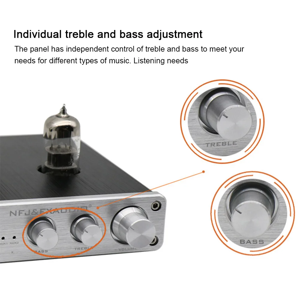 FX AUDIO труба 06 трубка Предварительный усилитель домашняя аудио 6N3 вход PC USB AUX басы и