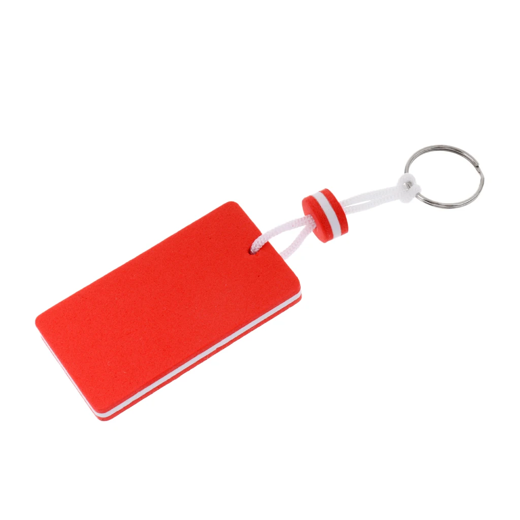 

7 Pieces Multicolor Yachting Boating Kayaking Floating Key Chain Key Ring - Rectangle Shaped