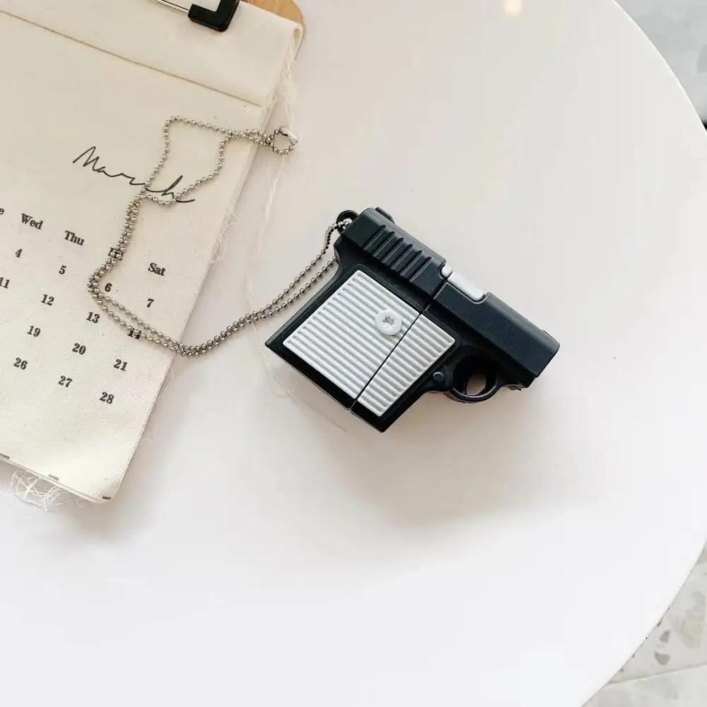 Чехол для AirPods Pro роскошный 3D мультяшный пистолет игрушка чехол наушников 1 2 3