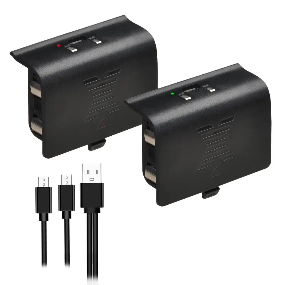 

ML1 2X Built-in USB Battery Pack for Xbox Series x Xbox One / Xbox One S/Xbox One X Elite Wireless Controller + 2-in-1 Cable