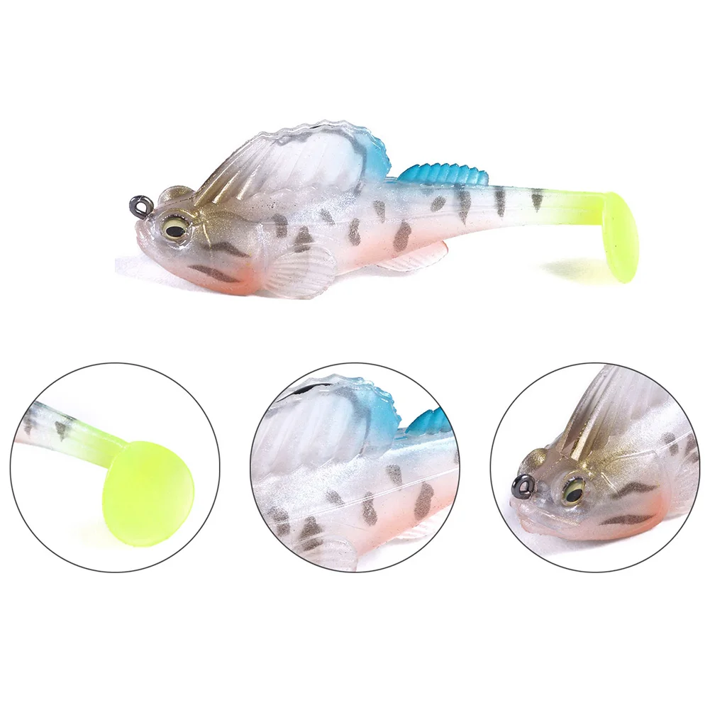 Новое поступление 7 см 14 г Megabass темное спальное место мягкое тело Swimbait глубокий бег весло хвост Swimbait Прямая поставка