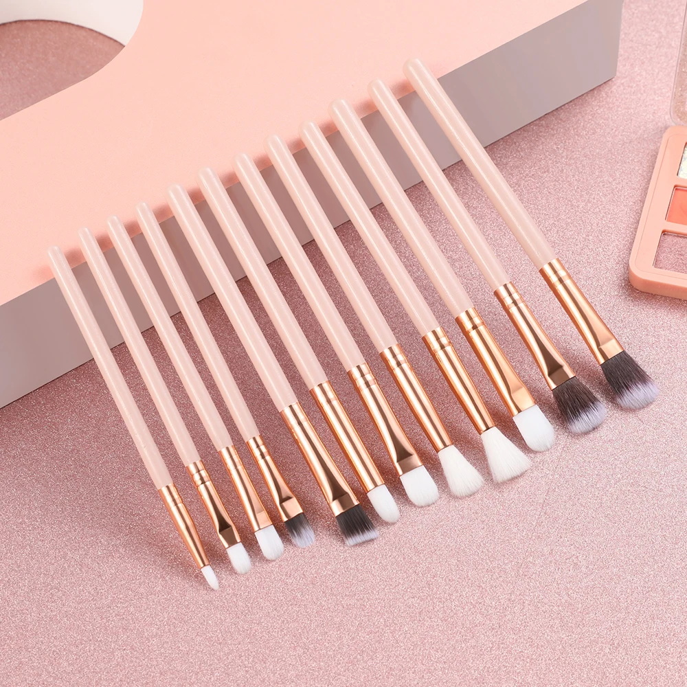 Набор кистей для теней век 12 шт. набор макияжа растушевки подводки помады кисти