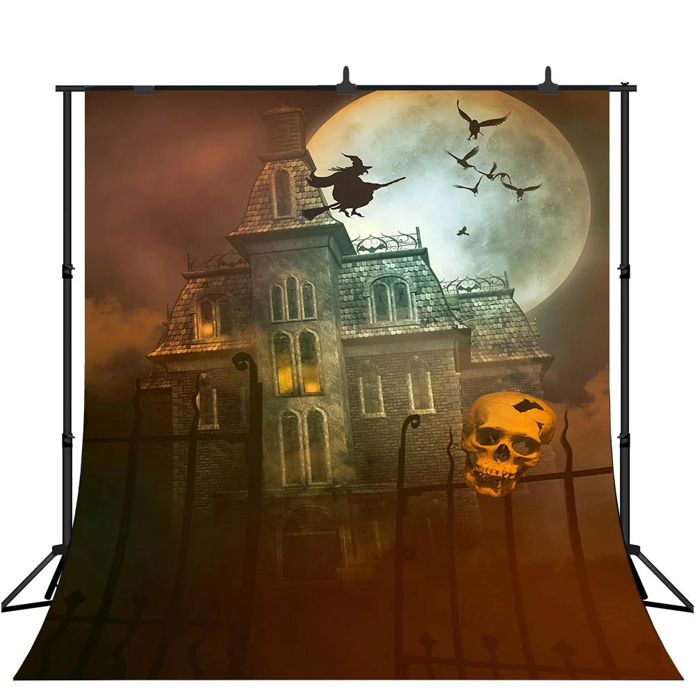 

Фон для фотосъемки Lyavshi на Хэллоуин, ужасы, ведьма, луна, ночь, замок с привидениями, дети, взрослые, костюм вечерние, фотостудия