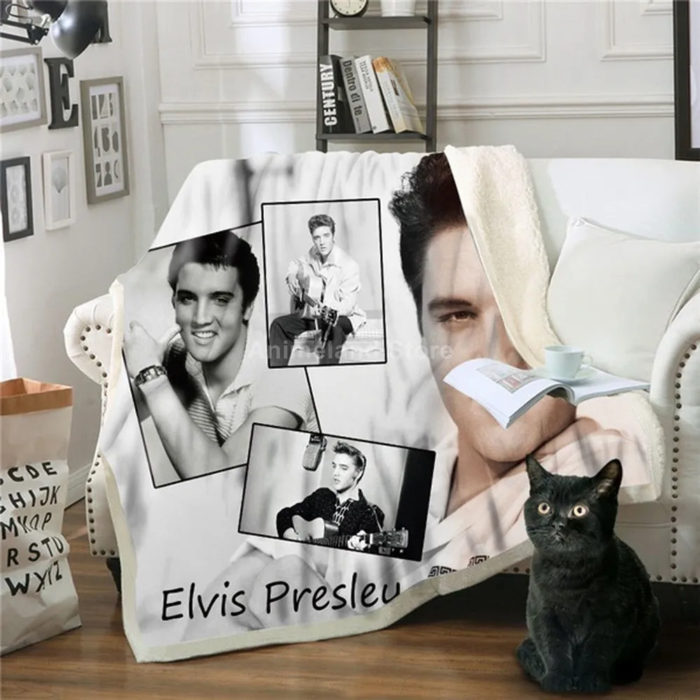 Флисовое одеяло Elvis Presley с 3D принтом s для кровати домашний текстиль роскошный