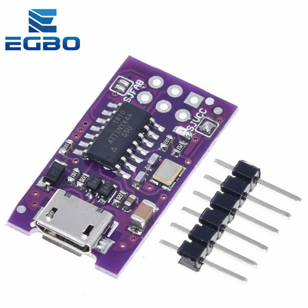 Миниатюрный программатор с Micro USB AVR ISP ATtiny44 ATTiny45 ATTiny85 USBTinyISP модуль программатора