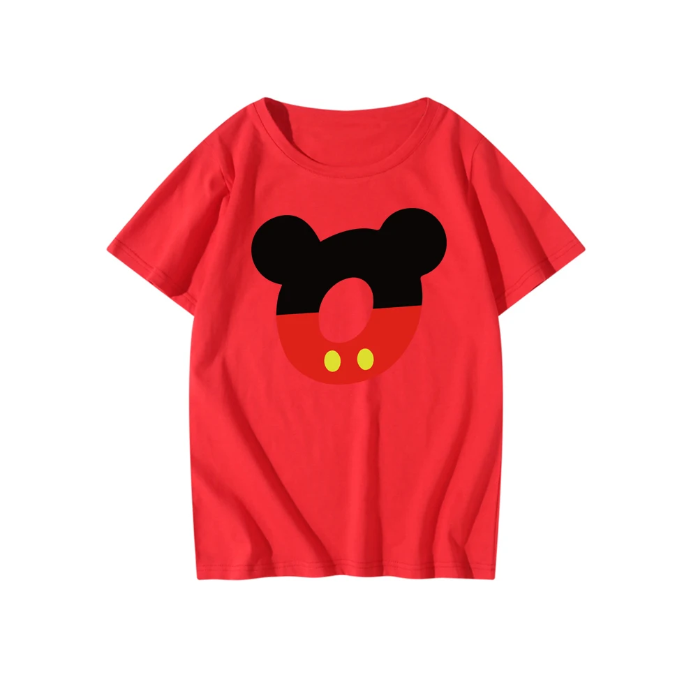 Футболка женская с коротким рукавом Повседневная рубашка рисунком Диснея Микки