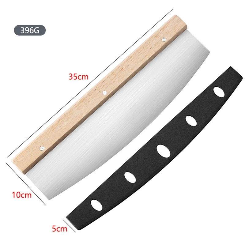 Pizza Cutter Stainless Steel Wood Handle Cake Bread Round Knife Baking Tools | Дом и сад