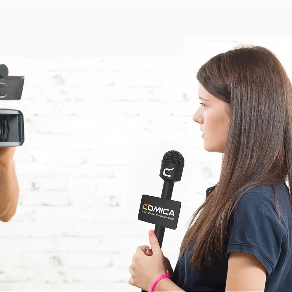 

COMICA HRM-C Handheld Dynamic Microphone with Bag Omnidirectional XLR Output Mic for Reporter Interview Presentation