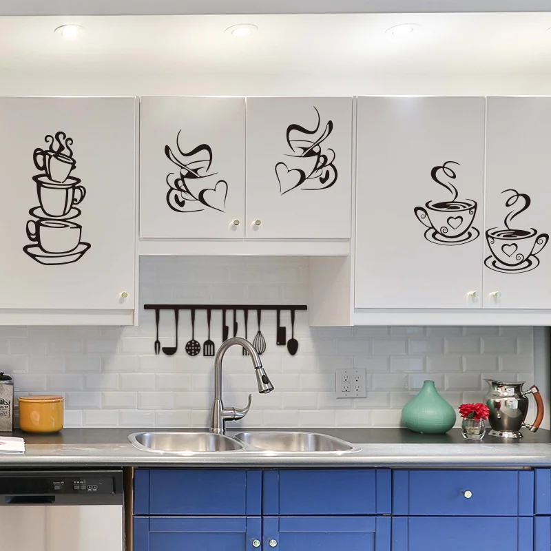 Новинка лидер продаж виниловая настенная наклейка для кухни в разных стилях