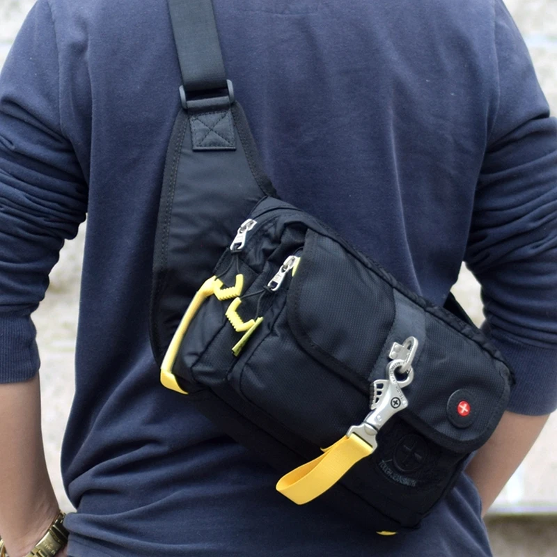 Корейская многокарманная сумка через плечо походная нагрудная модная уличная