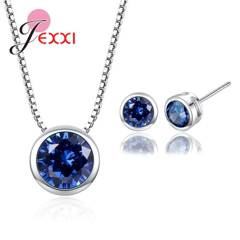 Высококачественные ювелирные наборы для женщин аксессуары Свадебный кулон CZ