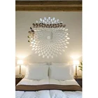 3D зеркальная Настенная Наклейка с геометрическим рисунком, фон для телевизора, спальни, Настенный декор, домашнее украшение, зеркальная Настенная Наклейка