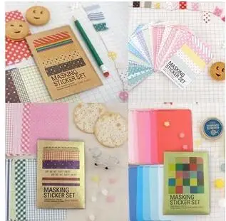 Набор маскирующих наклеек 10 упаковок/партия с крафт-бумагой посылка