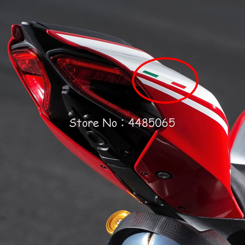 

For Aprilia RV4 RSV4 Ducati 3D Italy Sticker Motorcycle Tank Decals Italia Stickers Case Motorbike Car AVT Bike Decals
