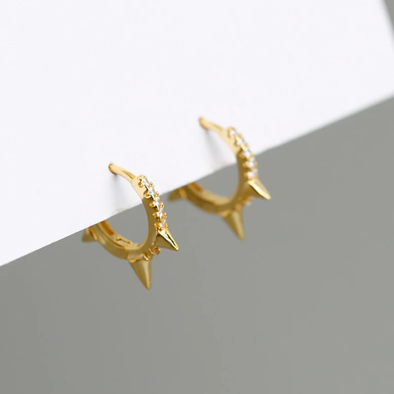 Женские серьги-гвоздики с заклепками серебро 925 пробы | Украшения и аксессуары