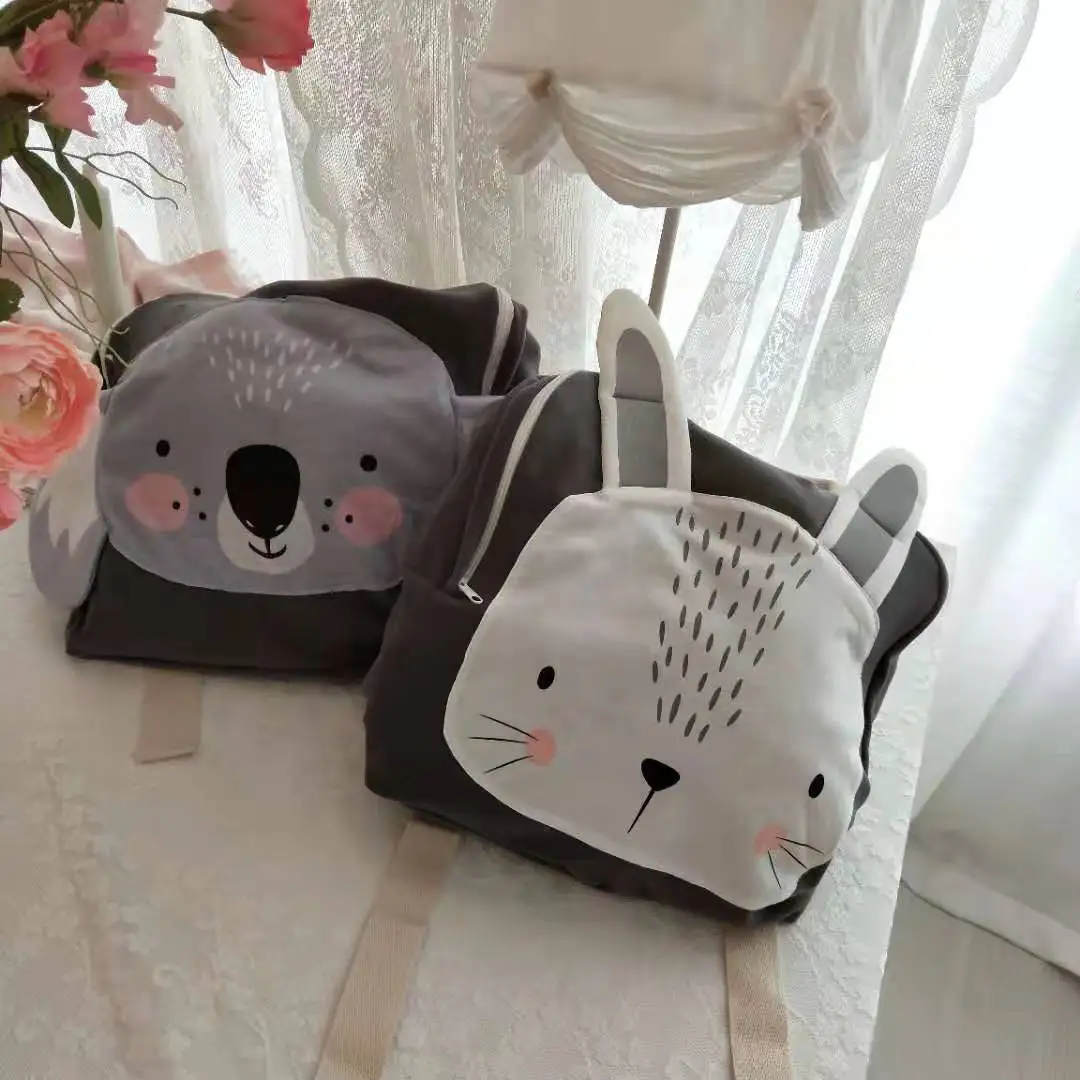 

Nordic Style Baby Cartoon Animal Plush Backpack Kindergarten Snack Pack Storage Bag Boy& Girls Butterfly Bunny Bag 3-7 Yrs Gifts