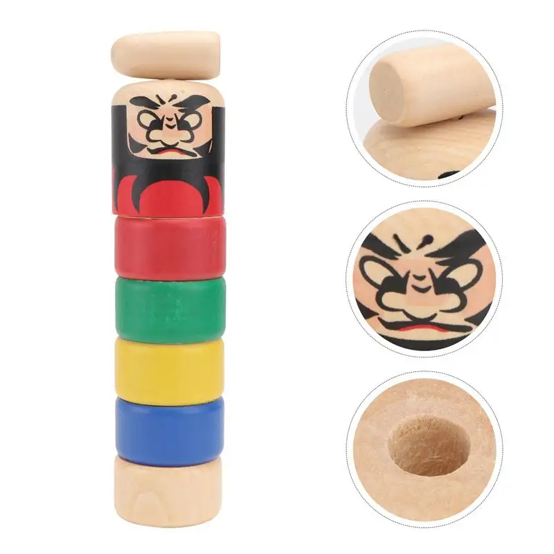 

1Pc Wooden Educational Funny Creative Stacking Building Block Balance