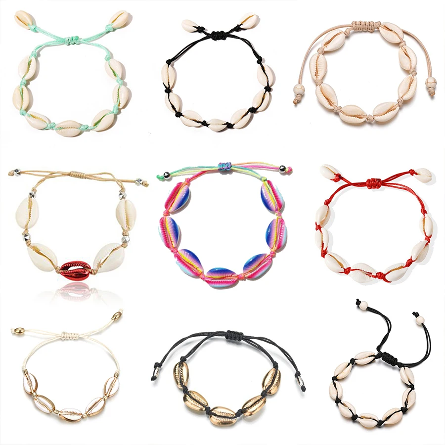 Женский винтажный браслет в виде ракушек 25 цветов|Браслеты| |