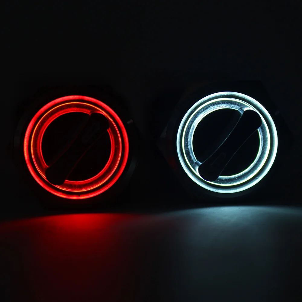 Металлический поворотный нажимной кнопки 19 мм светодиодный латунный 2 или 3