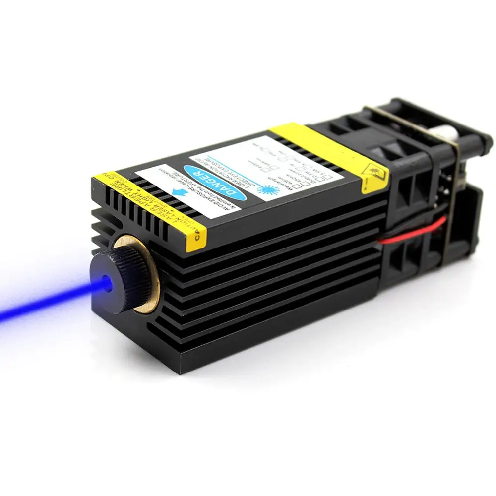 Лазерный модуль oxлазеры 462nm 465nm 2000mW синий лазерный 12V 2W фокусируемая Лазерная